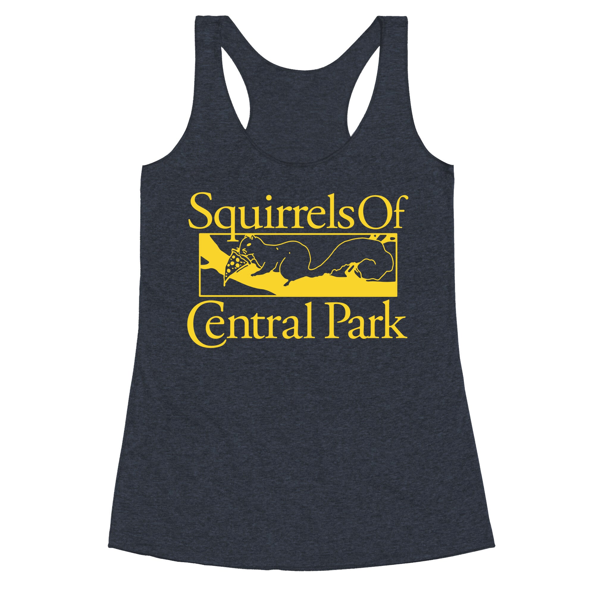 Squirrels of Central Park Racerback Tank